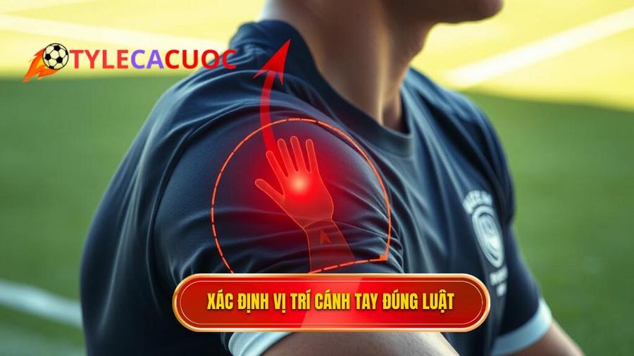 1. Hiểu đúng về vị trí "Cánh tay" trong luật bóng đá
