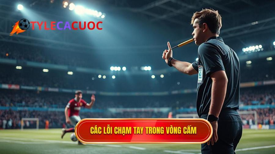 2. Các trường hợp bị thổi phạt theo Luật chạm tay trong vòng cấm mới nhất