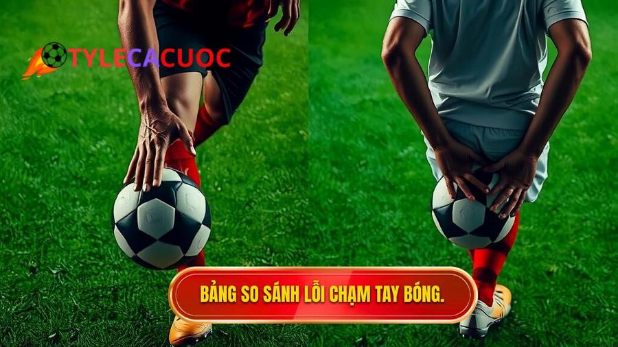3. Bảng so sánh: Lỗi chạm tay và Không lỗi chạm tay
